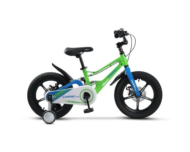Bicicleta Copii 5-7 ani Carpat PRO C18144B, roti 18inch, Verde/Albastru