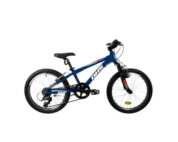 Bicicleta Copii DHS Terrana 2023, roti 20 Inch, 6 viteze, Albastru