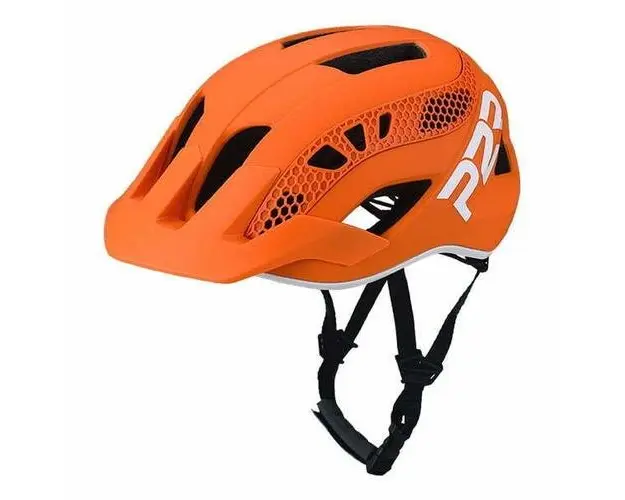 Casca Ciclism P2R ZENERO, S/M (55-58 cm), Portocaliu/Alb
