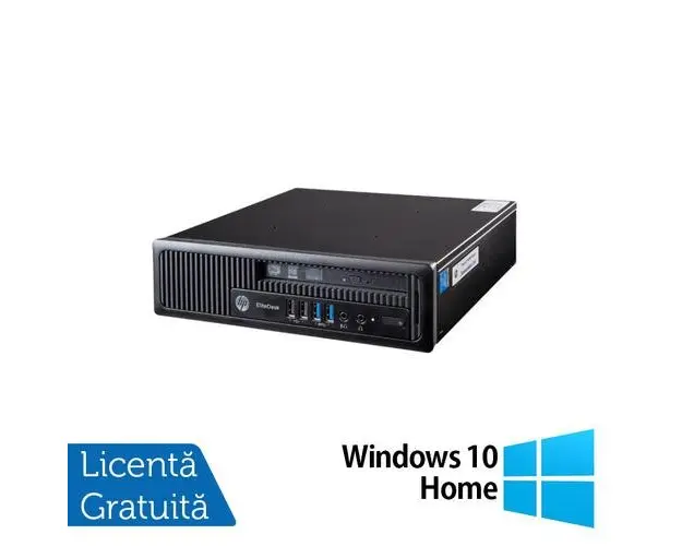 Calculator Sistem PC Refurbished HP EliteDesk 800 G1 USDT, Intel Core i5-4570S 2.90GHz, 8GB DDR3, 256GB SSD + Windows 10 Home
