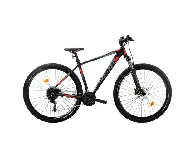 Bicicleta MTB Sprint Maverick Pro 27.5, 440mm, 2022, Negru Mat/Rosu