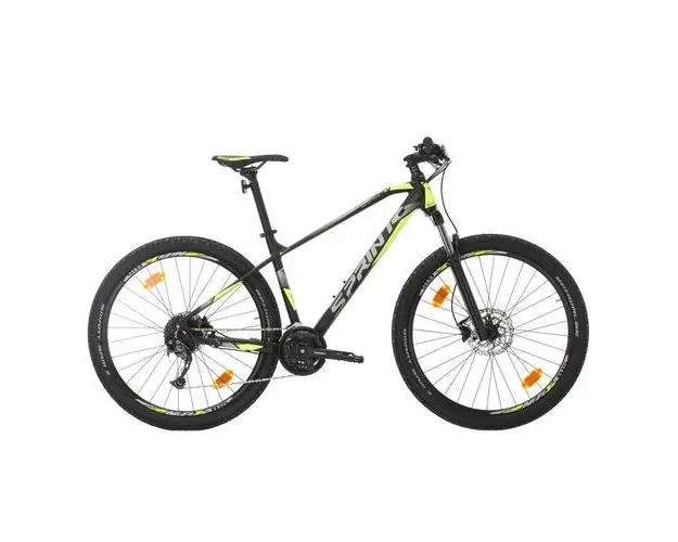 Bicicleta MTB Sprint Apolon 29inch 480 mm 2021 (Negru Mat/Verde Neon)
