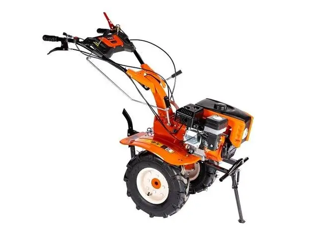 Motocultor DETOOLZ DZ-MT1004-S001-G01, motor benzina 4T, 212 CC, 8.5 CP, 4 viteze, pornire manuala, cu roti cauciuc