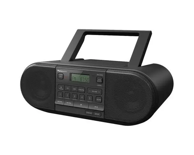 Radio portabil Panasonic RX-D552E-K, 20W, Bluetooth, CD, USB, DAB, Tuner FM (Negru)