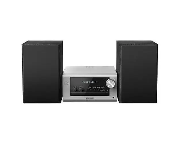 Microsistem Panasonic, SC-PM702EG-S, 80W, Bluetooth, MP3, USB, CD, Radio FM, DAB+ (Argintiu)