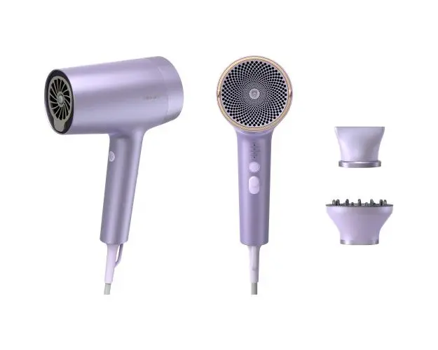 Uscator de par Philips Seria 7000 BHD720/10, 1800W, tehnologie ThermoShield Advanced, ingrijire cu ioni minerali, 2 setari de viteza, 4 setari de temperatura, cap de coafare 11 mm, difuzor magnetic (Violet)