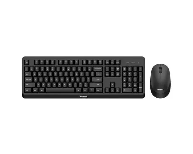 Kit Tastaura si mouse Philips 3000 series SPT6307B/31, USB (Negru)