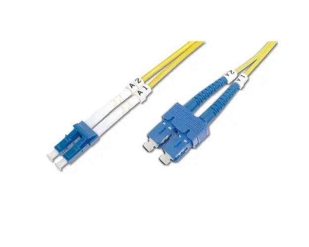 Cablu fibra optica Digitus DK-2932-05, 5 M LC SC I-VH OS2, Galben