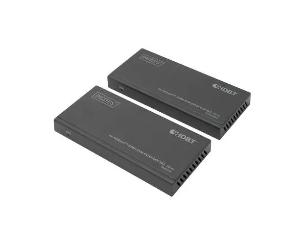 Set de extensie Digitus DS-55512, KVM, HDMI, Metal, 70m, 4K/30Hz, (Negru)
