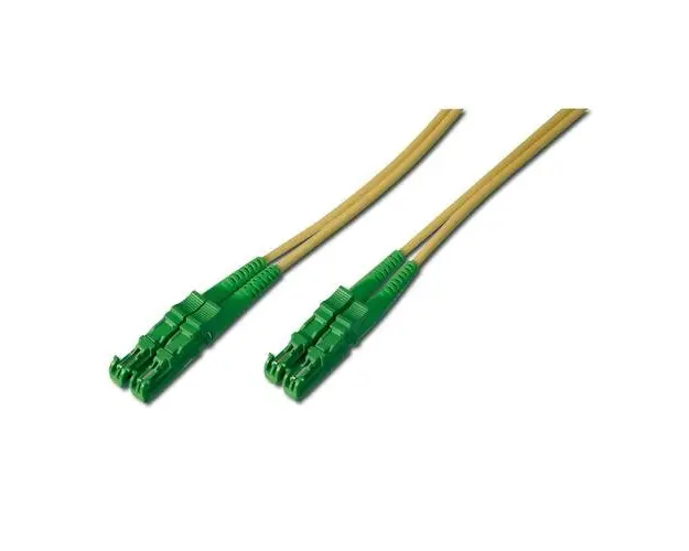 Cablu de retea, Assmann, Fibra optica, Lungime 1m (Galben/Verde)