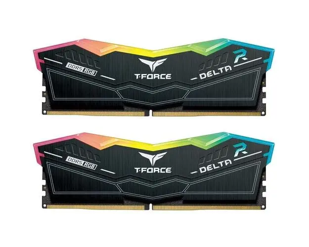 Set 2x16 memorii ram, TeamGroup, 32GB, DDR5, 8000MHz, Delta, RGB