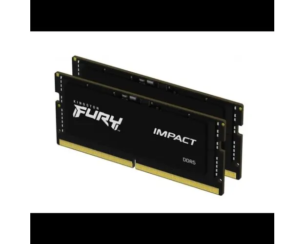 Memorii RAM Kingston, 32GB, 6000MHz, DDR5, CL38 (2x16GB), Impact XMP (Negru)