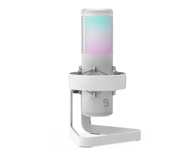 Microfon streaming Endorfy AXIS Streaming Onyx, cu iluminare, suport metalic (Alb)