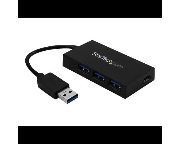 Hub USB Startech HB30A3A1CFB, 4x USB 3.2, 5000 Mbit/s (Negru)