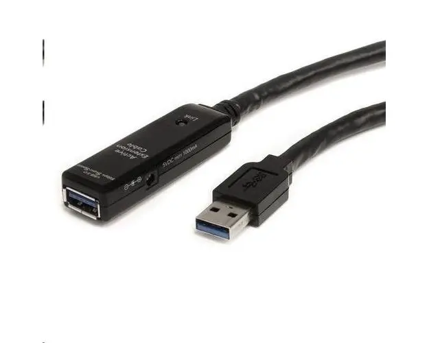 Cablu prelungitor, Startech, Tip USB, Negru