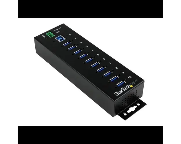 Hub USB StarTech, 10x USB 3.0 (Negru)