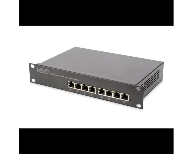 Switch Digitus DN-80114, 8 porturi Gigabit