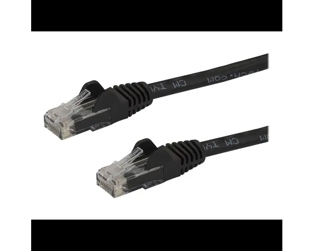 Cablu de retea, StarTech, 0.5 M, Cat6 U/UTP, Negru