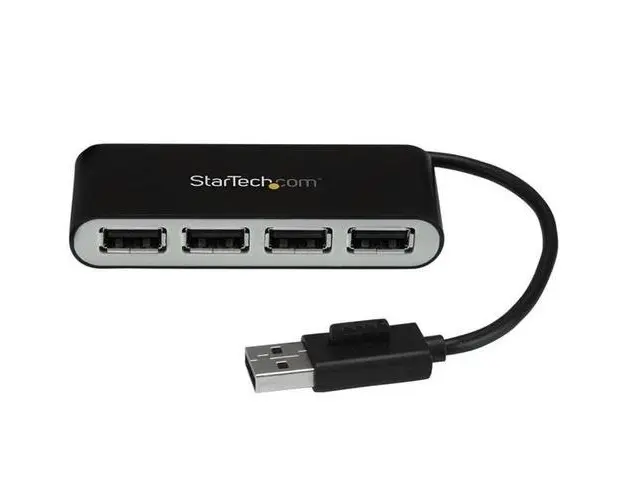 Hub USB Startech ST4200MINI2, 4x USB 2.0 (Negru)