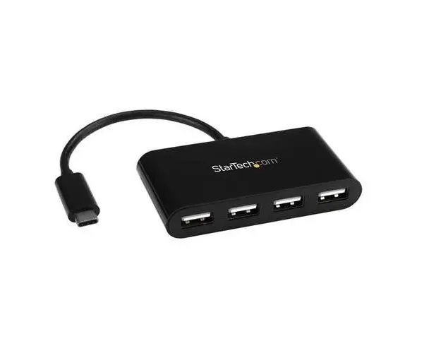 Hub USB Startech ST4200MINIC, 4x USB 2.0 (Negru)