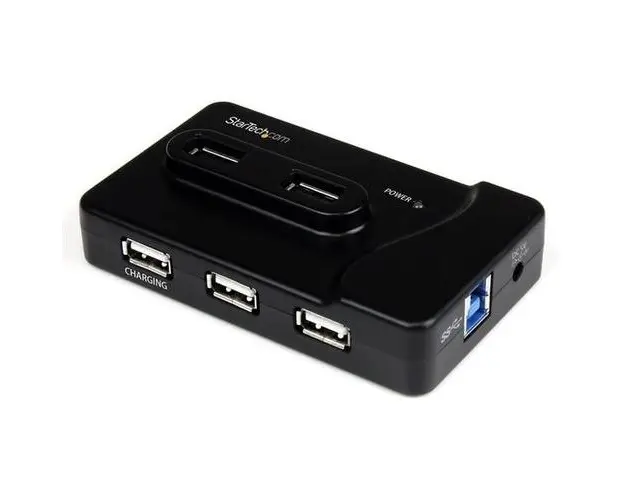 Hub USB Startech ST7320USBC, 6x USB 3.2 gen 1, 4x USB 2.0 (Negru)