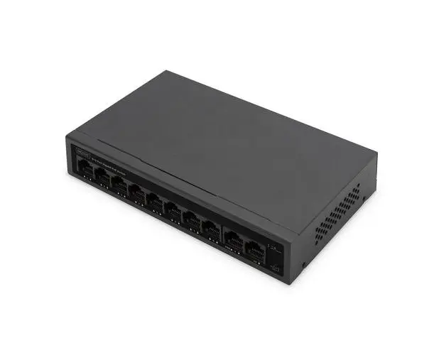 Switch Digitus DN-95357, 10x RJ45 10/100, PoE