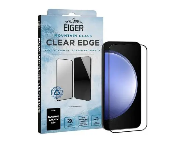 Folie de protectie Eiger Sticla 3D Mountain Glass pentru Galaxy S24, Transparent