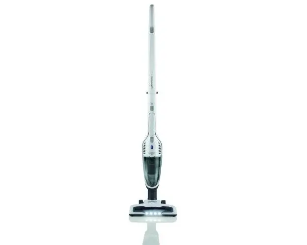 Aspirator Vertical Gorenje SVC180FW, 18V, Recipient pentru praf 0.6 litri, autonomie maxim 45 minute, iluminare LED, Alb