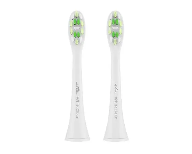Set 2 capete de schimb ETA 0707 90400 WhiteClean pentru periute electrice ETA, duritate medie