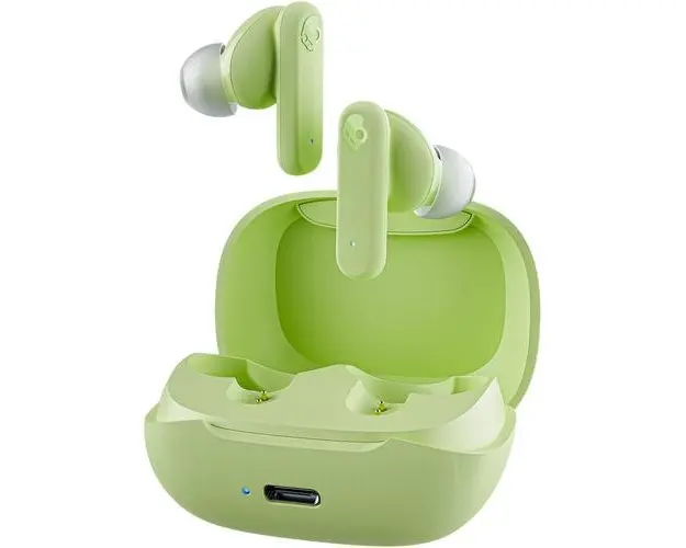 Casti True Wireless Skullcandy Smokin' Buds, Bluetooth, Microfon (Verde)