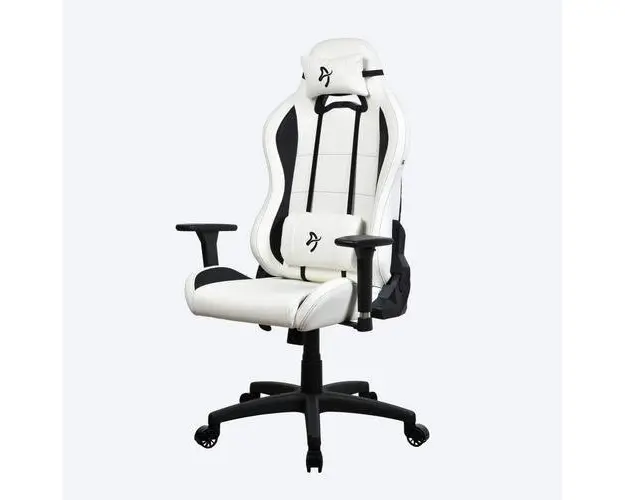 Scaun gaming Arozzi TORRETTA-SPU-WT, Textil, 100kg, Alb/Negru