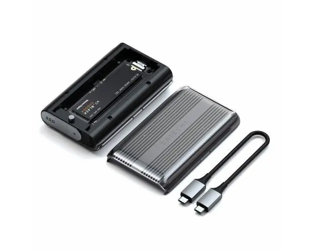 Carcasa pemtru memorie externa Satechi USB4 NVMe SSD Satechi Pro Enclosure, Gri