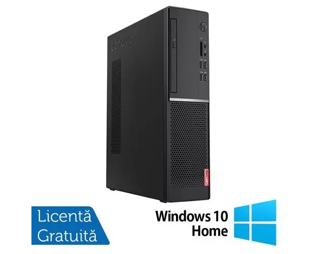 Calculator Sistem PC Refurbished LENOVO V520s SFF, Intel Core i3-7100 2.80GHz, 8GB DDR4, 256GB SSD, DVD-ROM + Windows 10 Home