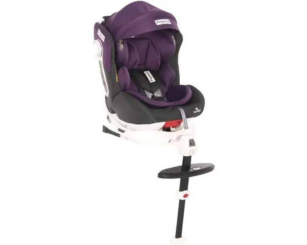 Scaun auto ISOFIX Lorelli Pegasus Grey & Violet, 0-36 kg, rotativ 360 grade, Mov