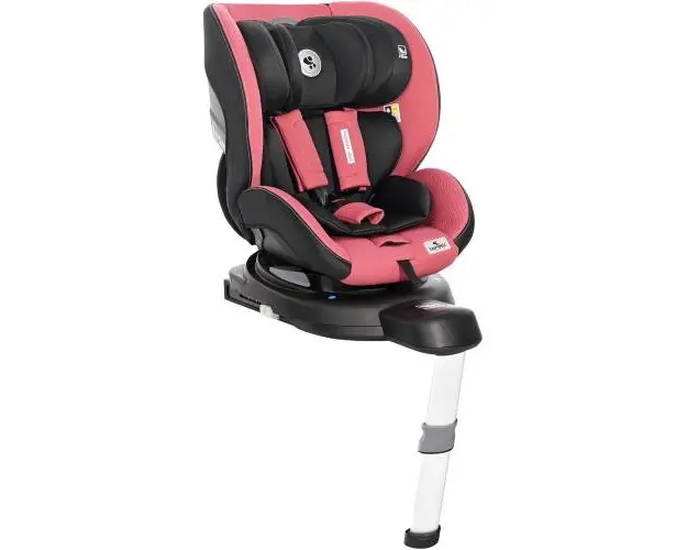Scaun auto ISOFIX i-Size Lorelli Proxima, rotativ, 40-105 cm, Rosu/Negru