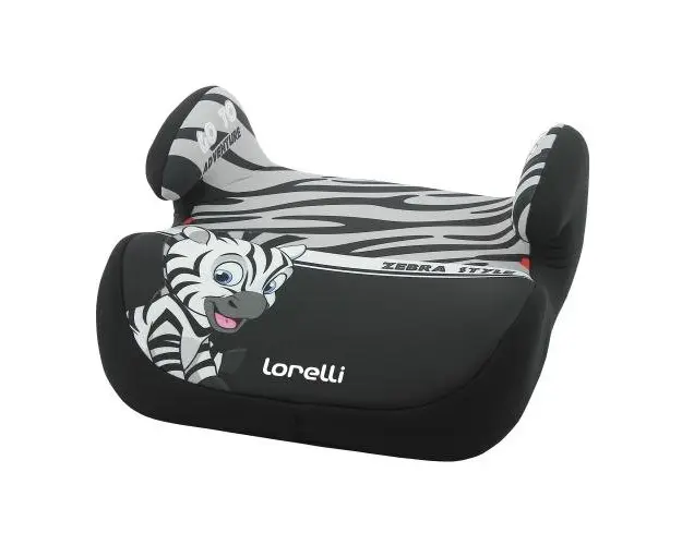 Inaltator auto Lorelli Topo Comfort, Zebra, 15-36 Kg, Gri/Alb