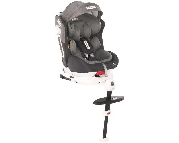 Scaun auto ISOFIX Lorelli Pegasus Dark & Light Grey, 0-36 kg, rotativ 360 grade, Gri