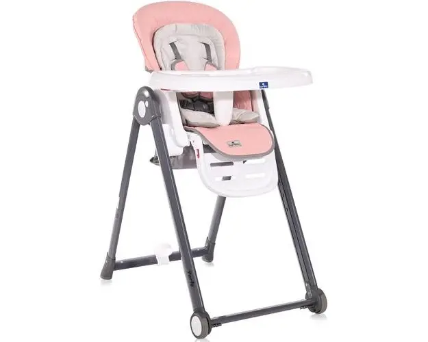 Scaun de masa Lorelli Party Blossom Leather, reglabil, cadru aluminiu, Roz