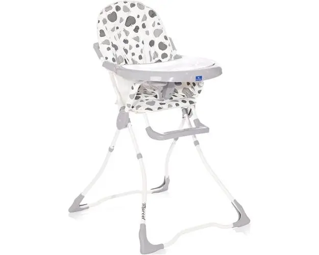 Scaun de masa Lorelli Marcel Grey Fruits, Alb/Gri