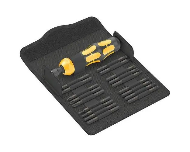 Set surubelnita de impact cu biti lungi, 19 bucati, 1/4inch, Wera Kraftform Kompakt 900 SET1