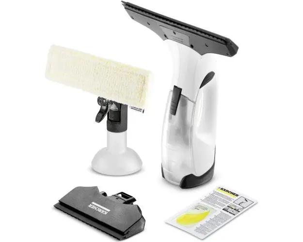Aspirator de geamuri Karcher WV 2 Plus N, 1.633-642.0, 35 min, Capacitate rezervor apa 100 ml, Putere de curatare aproximativ 75 m², Alb/Negru