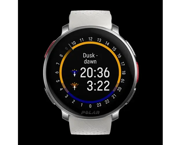 Ceas smartwatch Polar Vantage V3, ecran 1.39inch AMOLED, bratara silicon, Bluetooth (Alb)