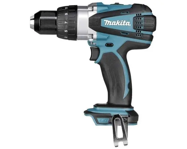 Masina de gaurit si insurubat cu percutie Makita DHP458Z, 91Nm, 18V, fara acumulator si incarcator (Albastru)