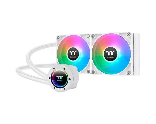 Cooler CPU Thermaltake TH240 V2 ARGB Snow, 2000rpm, 25.8dBA, 2x 120mm (Alb)