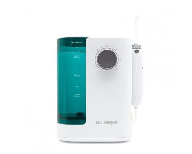 Irigator bucal Dr. Mayer WT7000, 12 trepte, 7 capete incluse (Alb/Verde)