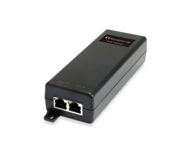 Dispozitive de retea, LevelOne, Injector POE, 15.4W, Negru