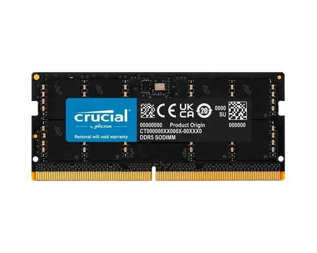 Memorie notebook Crucial, 32GB, DDR5, 5600MHz, Negru