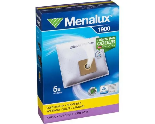 Set 5 saci aspirator Menalux, Cu micro-filtru