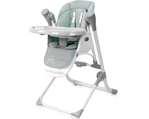 Scaun de masa si leagan electric Lorelli Ventura, Frosty Green Stars, colectie 2021