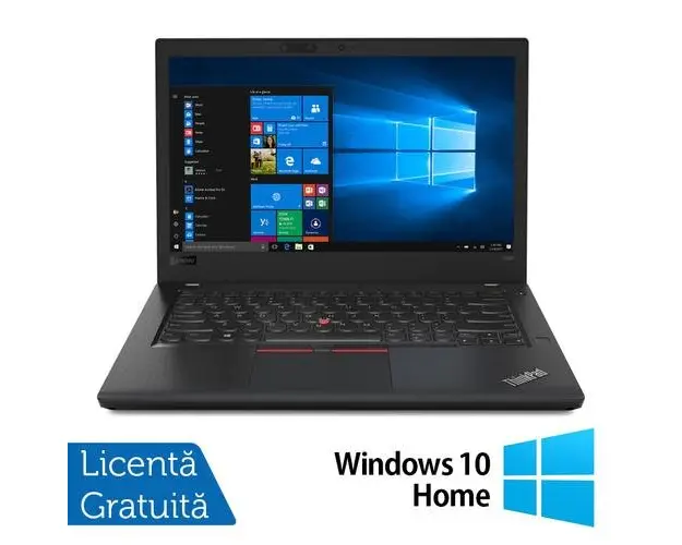 Laptop Refurbished LENOVO ThinkPad T480, Intel Core i5-8250U 1.60 - 3.40GHz, 8GB DDR4, 256GB SSD, 14 Inch Full HD, Webcam + Windows 10 Home